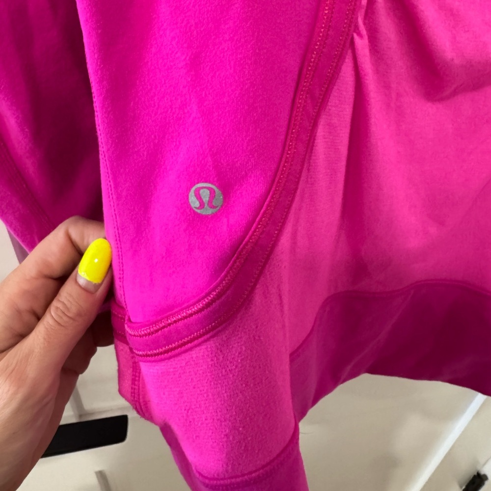 Lululemon Pure Balance Paris Pink Zip-Up Hoodie Jacket. Size 6 - Picture 4 of 7